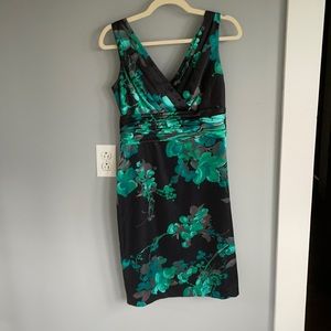Floral Satin Dress